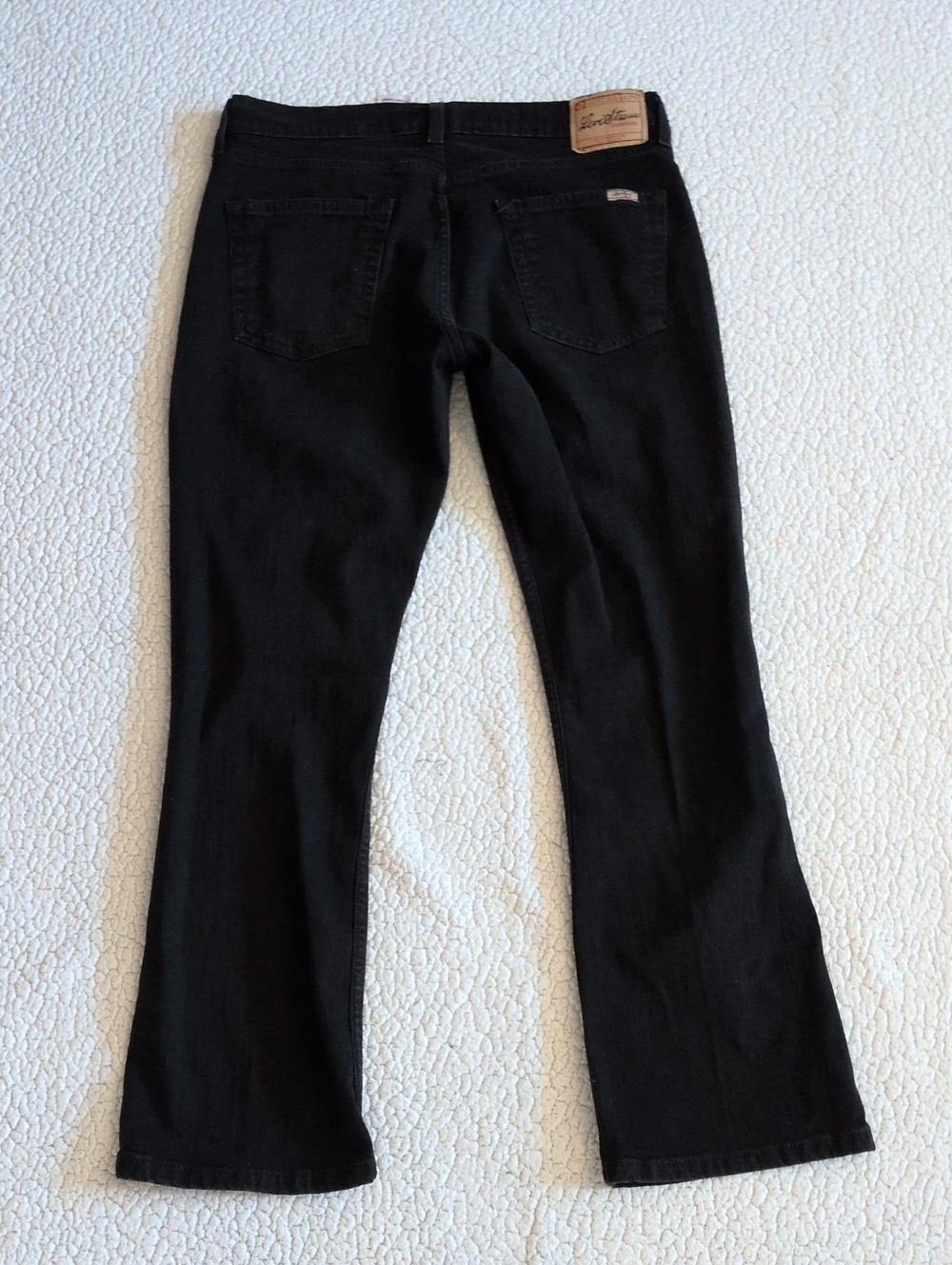 Levi's Strauss Y2K 2004 Black Bootcut Mid-rise Misses Cotton Blend Jeans Retro
